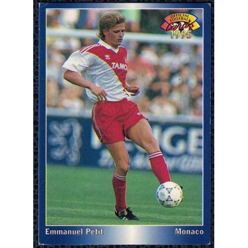 Panini Football Emmanuel Petit Dfenseur Monaco 1995 Carte N 118