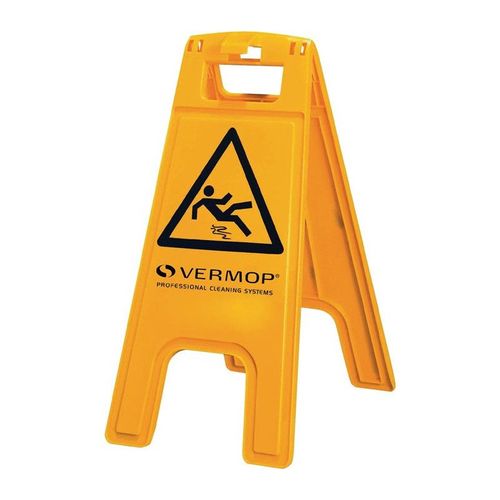 Panneau D'avertissement Attention Danger De Glissement L 280 X 580 Mm Jaune/Noir Vermop