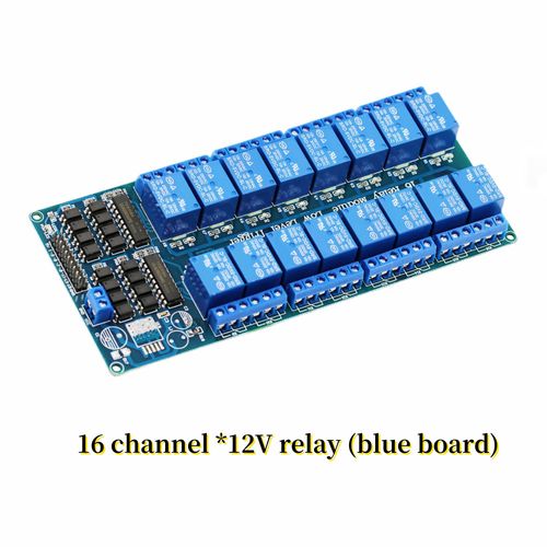 Panneau de commande avec guillemets lumineux,1/2/4/6/8 canaux,5V/12V/24V,avec couplage optique,sortie - Type 16 to 12V