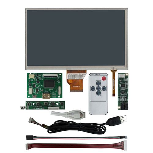 Panneau de commande de pilote d'cran tactile de Hbergements eur d'affichage  cristaux liquides,compatible HDMI pour le kit de moniteur de PC de DIY Raspberry Pi,9 pouces - Type Full Set