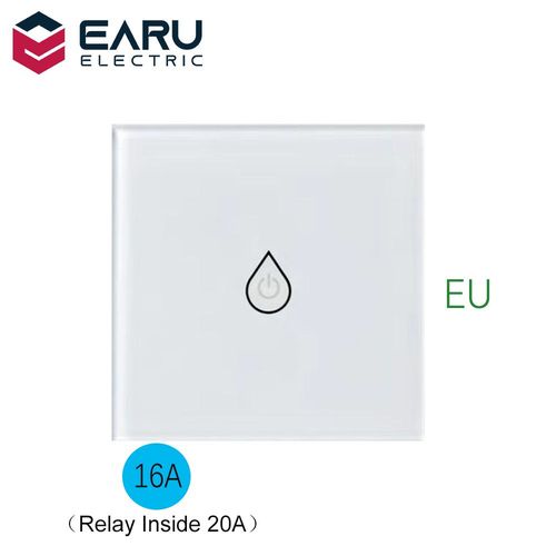 Panneau de minuterie intelligent WiFi EU US pour chauffe-eau mural, avec interrupteur tactile, commande vocale Tuya, fonctionne avec Alexa et Google Home