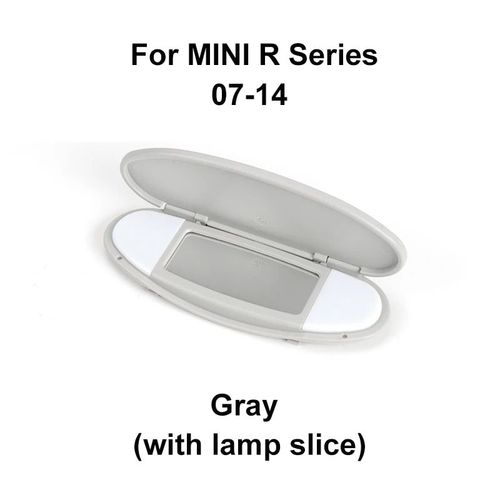 Panneau De Pare-Soleil De Voiture,Couvercle De Miroir De Vanit Pour Mini Cooper S One D Jcw R55 R56 R57 R59 R60,Accessoires D'nik - Type Gray-Lamp Slice #A