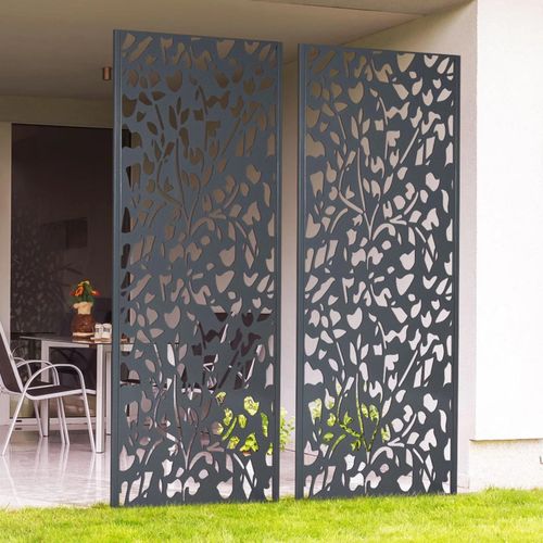 Panneau Dcoratif Universel 160 X 60 Cm Flower Gris