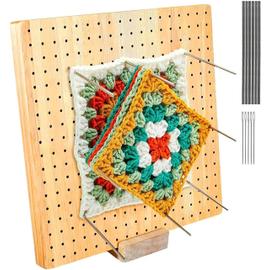 LPOQW Panneaux de Blocage pour Les projets de Tricot et de Crochet Panneau  de Blocage en Bois fabriqué à la Main Panneau d'affichage en Bois,Style 2#  : : Cuisine et Maison