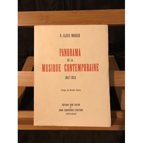 Panorama De La Musique Contemporaine 1947-1953   de R.-Aloys Mooser  Format Broch 