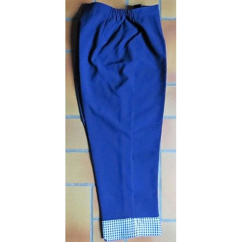Pantacourt Bleu Bonheur Taille 44