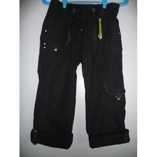Pantacourt Cache-Cache Coton 34 Noir