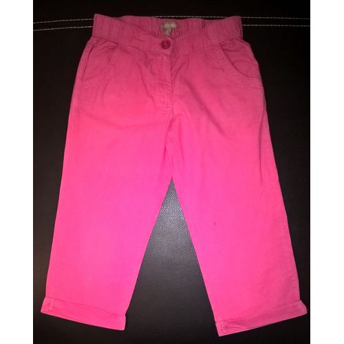 Pantacourt In Extenso Coton Fille 8 Ans Fuchsia