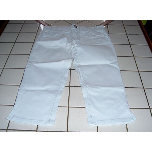 Pantacourt Type Jean Vert Trs Clair C&a Taille 16 Ans