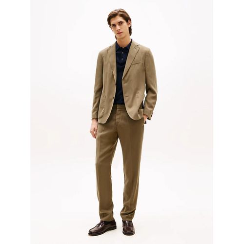 Pantalon  Pinces Fluid Tech Viscose Fabric/Green - 50