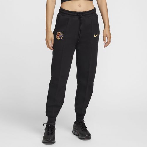 Pantalon De Jogging Taille Mi-Haute Nike Football Fc Barcelone Tech Fleece Pour Femme - Noir - L (Fr 46-48)
