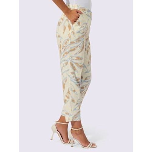 Pantalon En Lin 25% Lin - Creation L - Couleur Ivoire-Chamois  Motifs