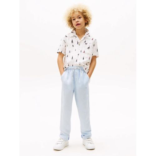 Pantalon En Lin Mlang  Cordon Linen Viscose Pant/Sky Blue - 86 Cm