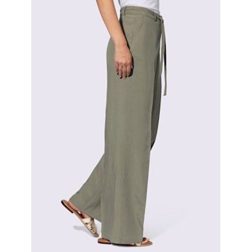 Pantalon En Lin Style Marlne Ample - Rick Cardona - Kaki