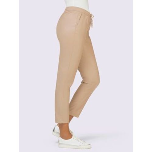 Pantalon En Synthtique Tricot Dcontract - Creation L - Beige