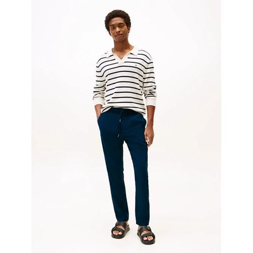 Pantalon Fusel Dcontract Harlem En Lin Mlang Harlem Sorona Linen/Night Sky - 36-32