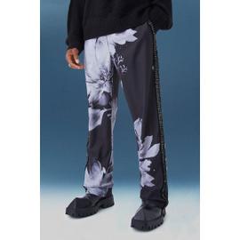 Pantalon large à bandes latérales homme - noir - 28, noir