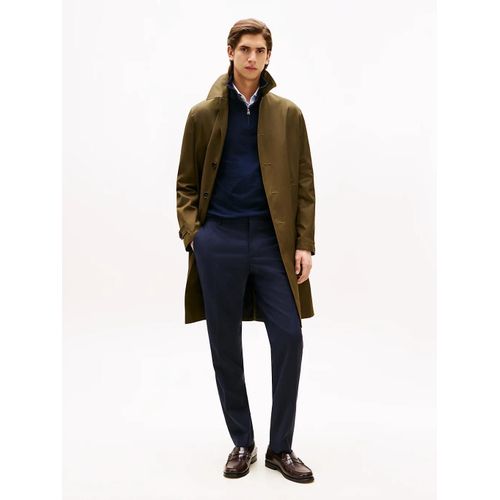 Pantalon Slim En Laine Mlange Tech Wool Fabric/Blue - 56