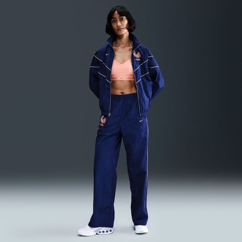 Pantalon Tiss Taille Haute Nike Football Fff Windrunner Pour Femme - Bleu