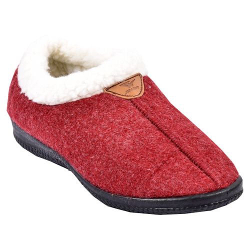 Pantoufle Femme Chausson Cocooning Md6088 Bordeaux