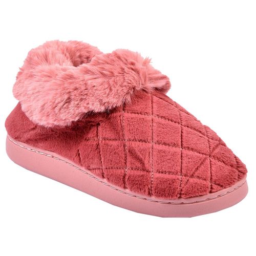 Pantoufle Femme Chausson Cocooning Md8656 Rose