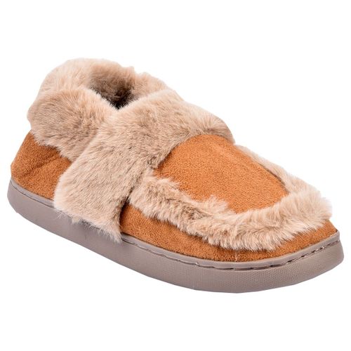 Pantoufle Femme Chausson Cocooning Md8661 Camel