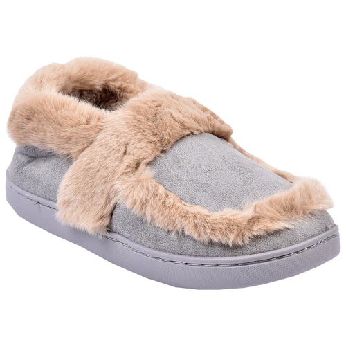 Pantoufle Femme Chausson Cocooning Md8661 Gris