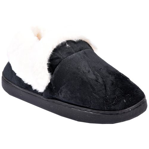 Pantoufle Femme Chausson Cocooning Md8698 Noir