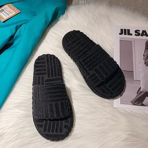 Pantoufles  Semelle paisse Pour Femmes, Chaussures En Coton Gaufr, Dcontractes Et Assorties, Nouvelle Collection 2021 - 42