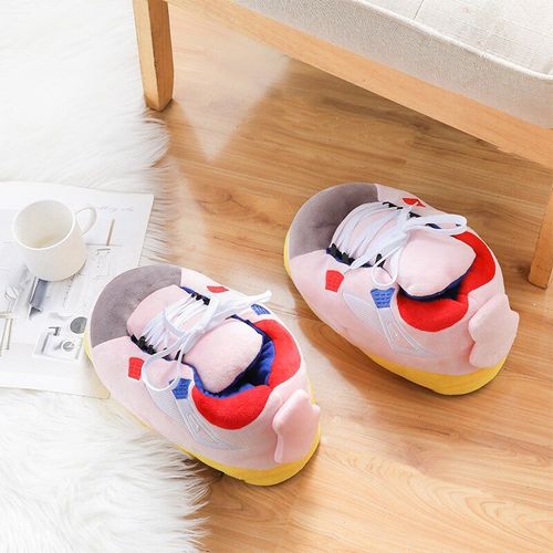 Pantoufles Chaudes D'hiver Pour Femmes Et Hommes, Mignonnes Pantoufles De Maison, Baskets Unisexes Taille Unique, Chaussures De Maison En Coton,Glissires En Peluche - 35 1/2