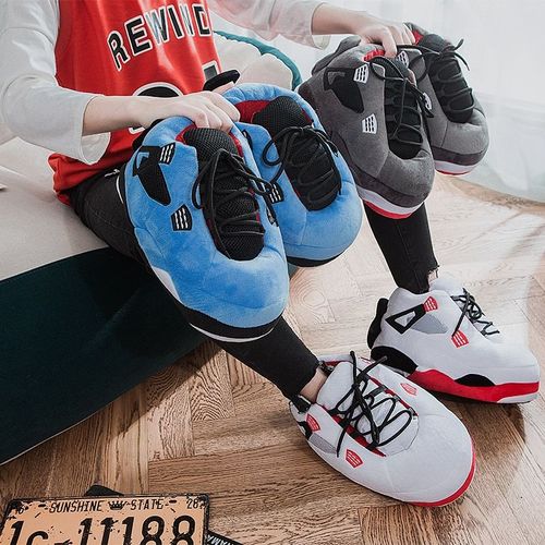 Pantoufles Chaudes D'hiver Pour Femmes Et Hommes, Mignonnes Pantoufles De Maison, Baskets Unisexes Taille Unique, Chaussures De Maison En Coton,Glissires En Peluche - 44 1/2