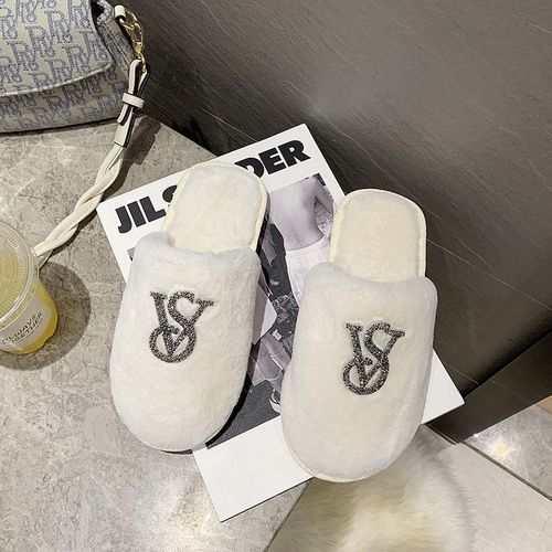 Pantoufles Chaudes Pour Femmes, Chaussures D'hiver En Fourrure De Cristal, Pantoufles De Maison Dcontractes Et Confortables, 2021