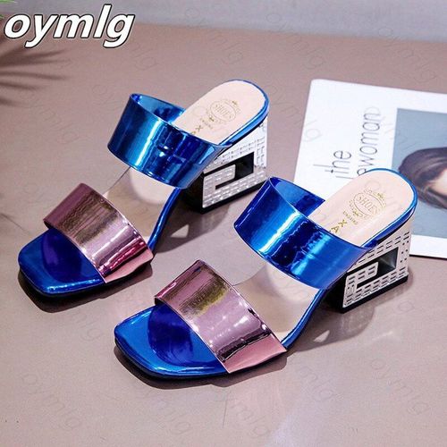 Pantoufles D't Pour Femmes, Pantoufles De Personnalit Aux Couleurs Assorties, De Forme Spciale Et Version Corenne, Confortables Et Sauvages, Nouvelle Collection 2020 - 38