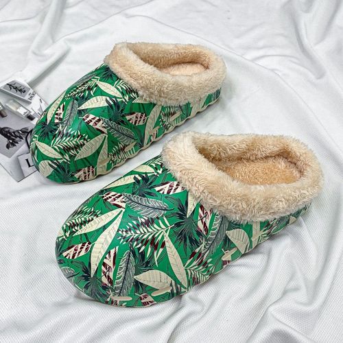 Pantoufles D'hiver En Coton Pour Femmes Et Hommes, Chaussures Chaudes D'intrieur Pour La Maison, Chaussures Plates En Coton Doux, Diapositives Impermables Antidrapantes Unisexes, Nouvelle Collection