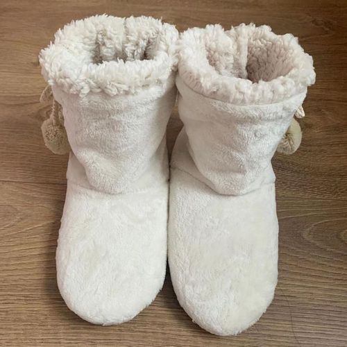 Pantoufles D'hiver En Fourrure Pour Femmes, Chaussures Chaudes De Maison En Peluche, Claquette, D'intrieur, De Nol, En Coton, Tongs, A7g5 - 39
