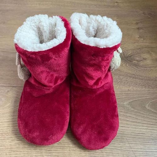 Pantoufles D'hiver En Fourrure Pour Femmes, Chaussures Chaudes De Maison En Peluche, Claquette, D'intrieur, De Nol, En Coton, Tongs, A7g5 - 39