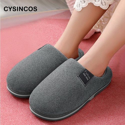 Pantoufles D'hiver En Fourrure Pour Hommes Et Femmes, Chaussures De Maison Confortables  Talon Plat Pour Chambre  Coucher