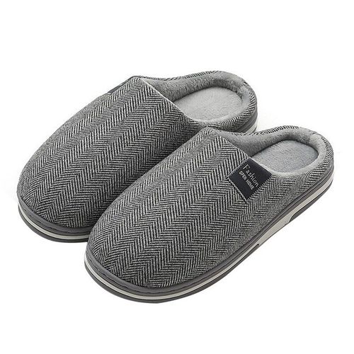 Pantoufles D'hiver En Fourrure Pour Hommes Et Femmes, Chaussures Souples Antidrapantes, Confortables,  Talon Plat, Pour Chambre  Coucher