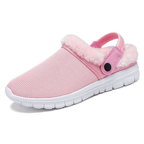 Pantoufles D'hiver En Fourrure Pour Hommes Et Femmes, Sabots De Jardin Chauds Et Duveteux En Peluche, Mules De Couple D'extrieur, Nouvelle Collection 2021 - 40