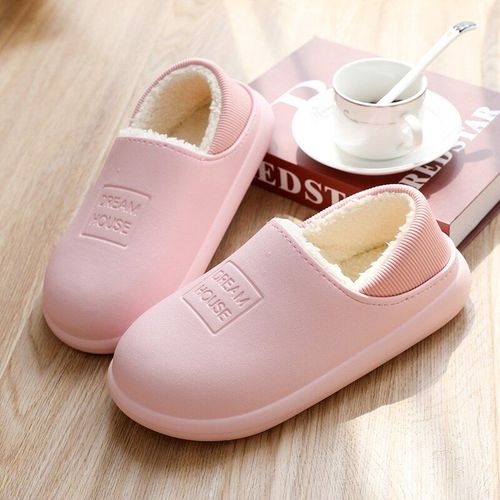 Pantoufles D'hiver En Peluche Impermables Pour Hommes, Nouveau Style, Pantoufles En Fourrure Chaude Eva, Sabots Amoureux, Chaussures De Sol D'intrieur