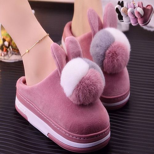 Pantoufles D'intrieur  Plateforme Pour Femmes, Mignonnes Chaussures De Maison, Chaudes, Automne Hiver 2022, Nouvelle Collection - 36