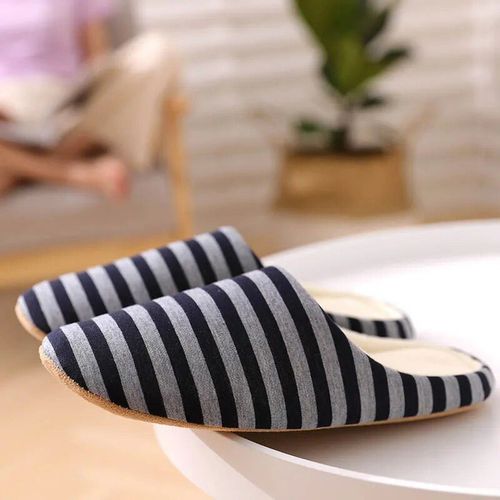Pantoufles D'intrieur En Coton Doux Pour Femmes,Chaussures De Sol Confortables,Toboggans Silencieux,Style Japonais,Automne,Hiver,2023 - 44-45
