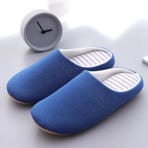 Pantoufles D'intrieur En Coton Doux Pour Femmes,Chaussures De Sol Confortables,Toboggans Silencieux,Style Japonais,Automne,Hiver,2023 - 44-45