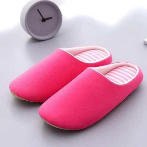 Pantoufles D'intrieur En Coton Doux Pour Femmes,Tongs Monochromes,Chaussures Chaudes En Peluche  Fourrure,Toboggans De Sol,Chambre  Coucher,Couple,Automne,Hiver