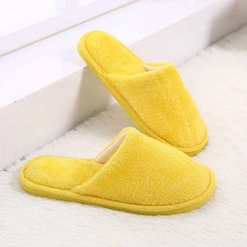 Pantoufles D'intrieur En Coton Pour Femmes,Tongs Douces Monochromes,Chaussures Chaudes En Peluche  Fourrure,Toboggans De Sol,Chambre  Coucher,Couple,Automne,Hiver