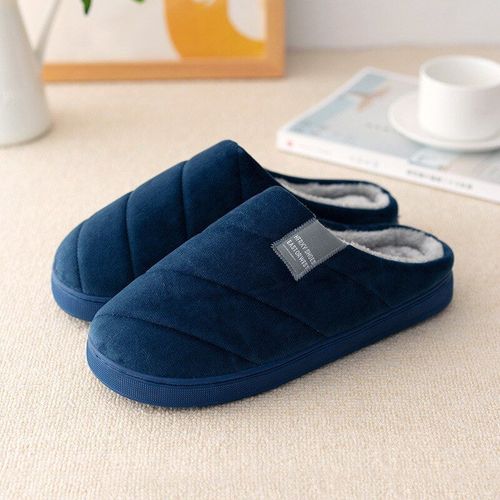 Pantoufles D'intrieur En Fausse Fourrure Pour Femmes Et Hommes, Chaudes, En Coton, Pour Amoureux De La Maison, Chaussures D'hiver, Diapositives De Sol, Sh10302 - 37 1/2