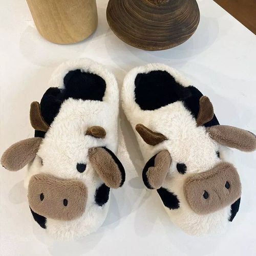 Pantoufles D'intrieur En Fourrure D'ours Mignon Pour Hommes Et Femmes,Toboggans Amusants,Coussin Moelleux,Chaud,Mode,Hiver