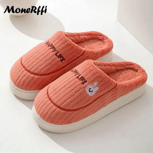 Pantoufles D'intrieur En Fourrure Pour Couples,Toboggans Moelleux,Pantoufles En Peluche Chaudes,Chaussures En Coton Pour Dames,Chaussures De Chambre Pour Hommes Et Femmes,Hiver 2023