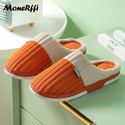 Pantoufles D'intrieur En Fourrure Pour Couples,Toboggans Moelleux,Pantoufles En Peluche Chaudes,Chaussures En Coton Pour Dames,Chaussures De Chambre Pour Hommes Et Femmes,Hiver 2023