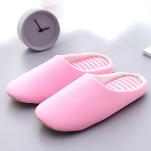 Pantoufles D'intrieur En Velours Ctel  Rayures Pour Femmes,Toboggans Chauds En Peluche De Coton,Toboggans En Fourrure Pour La Maison,Chaussures  La Mode,Automne Et Hiver 2024
